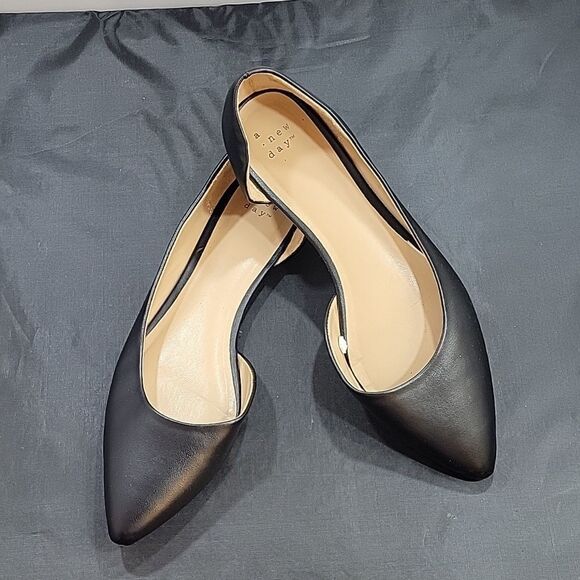 A.NEW DAY D'ORSAY POINTED TOE SLIP-ON WOMEN"S FLAT SHOE - Picture 12 of 14